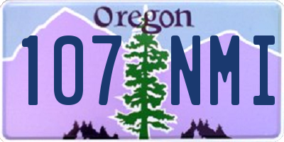 OR license plate 107NMI