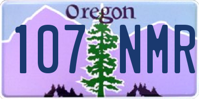 OR license plate 107NMR