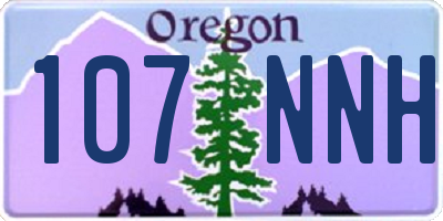 OR license plate 107NNH