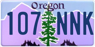OR license plate 107NNK