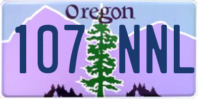 OR license plate 107NNL