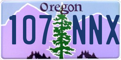 OR license plate 107NNX