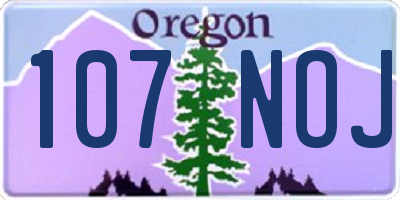 OR license plate 107NOJ