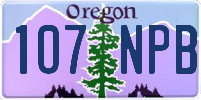 OR license plate 107NPB