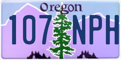 OR license plate 107NPH