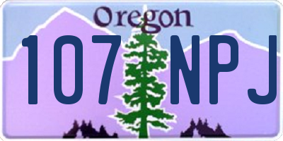 OR license plate 107NPJ