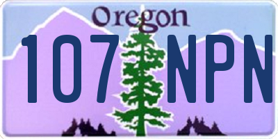 OR license plate 107NPN