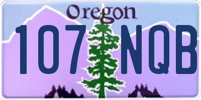 OR license plate 107NQB