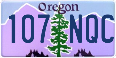 OR license plate 107NQC