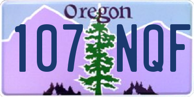OR license plate 107NQF