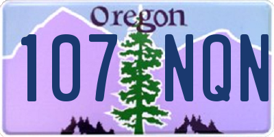 OR license plate 107NQN