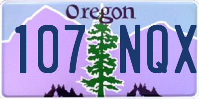 OR license plate 107NQX