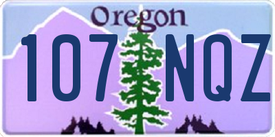 OR license plate 107NQZ