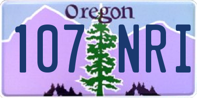 OR license plate 107NRI