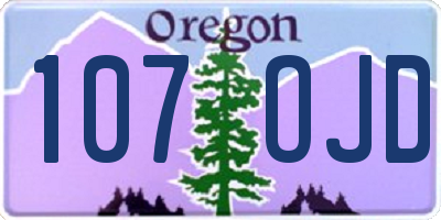 OR license plate 107OJD