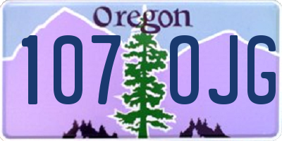 OR license plate 107OJG