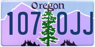 OR license plate 107OJJ