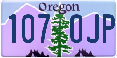 OR license plate 107OJP