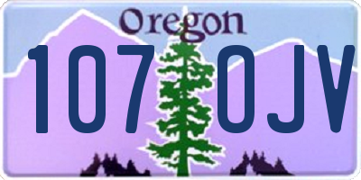 OR license plate 107OJV