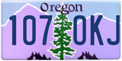 OR license plate 107OKJ