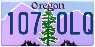 OR license plate 107OLQ