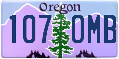 OR license plate 107OMB
