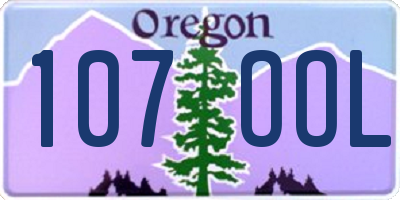 OR license plate 107OOL