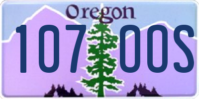 OR license plate 107OOS