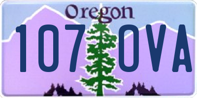 OR license plate 107OVA