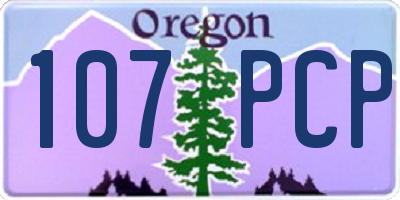 OR license plate 107PCP