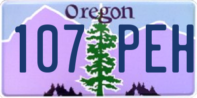 OR license plate 107PEH