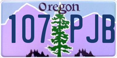 OR license plate 107PJB