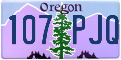 OR license plate 107PJQ