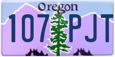 OR license plate 107PJT