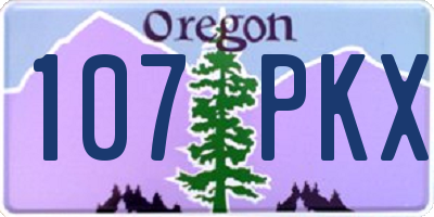 OR license plate 107PKX