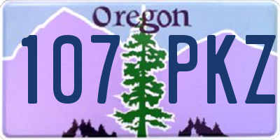OR license plate 107PKZ