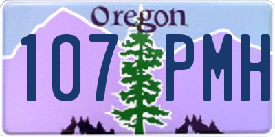 OR license plate 107PMH