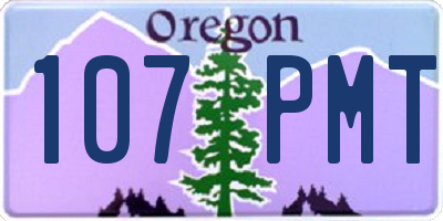 OR license plate 107PMT