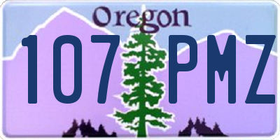 OR license plate 107PMZ