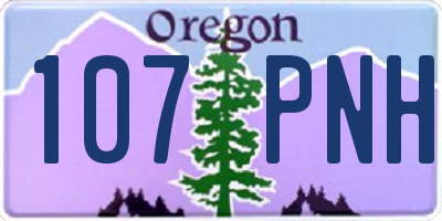 OR license plate 107PNH