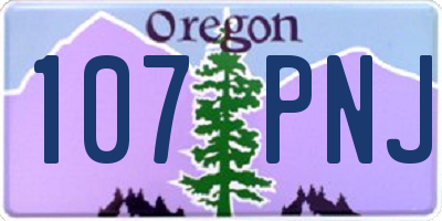 OR license plate 107PNJ