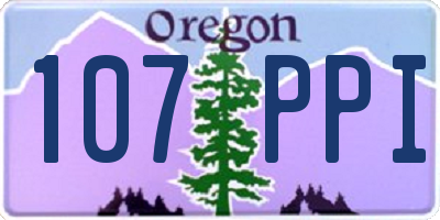 OR license plate 107PPI