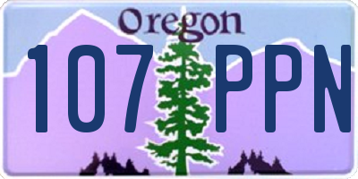 OR license plate 107PPN