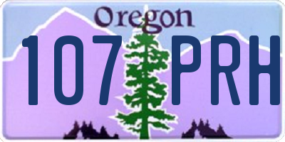 OR license plate 107PRH