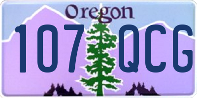 OR license plate 107QCG