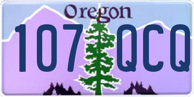 OR license plate 107QCQ