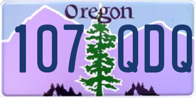 OR license plate 107QDQ