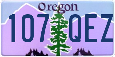 OR license plate 107QEZ