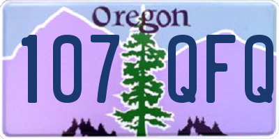 OR license plate 107QFQ