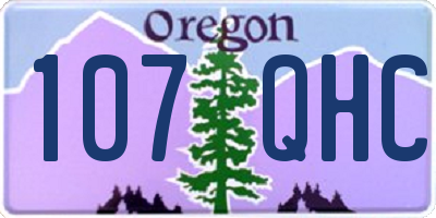 OR license plate 107QHC